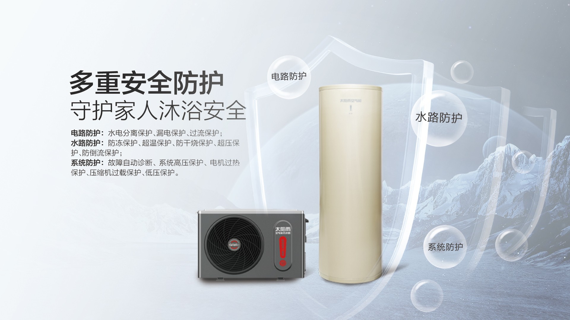 空氣能,太陽能,熱水器