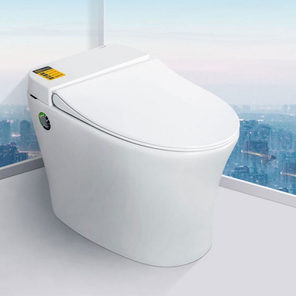 太陽雨智能感應沖水馬桶/30坑距/超漩沖刷/一體陶瓷/脲醛蓋板