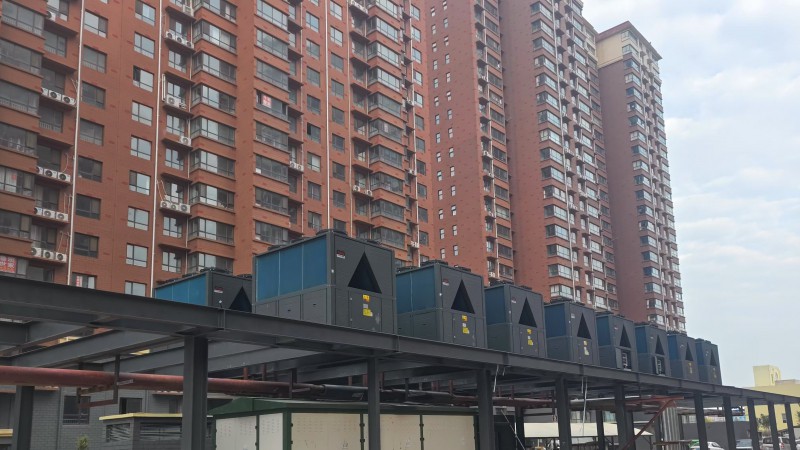 河北邯鄲大名紅郡豪庭小區(qū)空氣能集中供暖改造項目