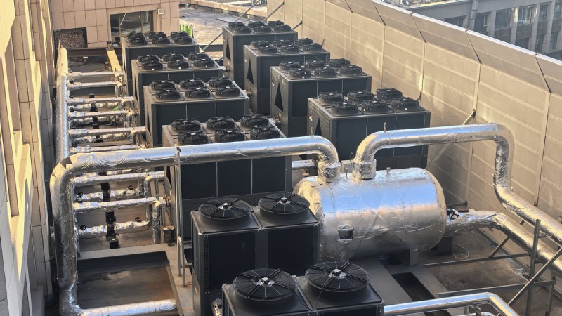 內蒙古鄂爾多斯樂享微家酒店空氣能清潔冷暖 + 熱水項目